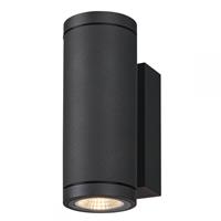 slv LED Wandleuchte Enola in Anthrazit und Transparent 7W 640lm IP65 rund up and down - 