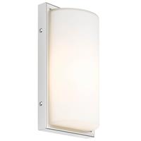 LCD LED buitenwandlamp 040 met sensor, wit