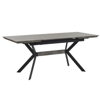 Beliani Eettafel beton-look 140/180 x 90 cm uitschuifbaar BENSON