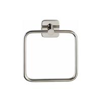 Wenko handdoekring Mezzano 16 x 18 cm RVS zilver 2-delig