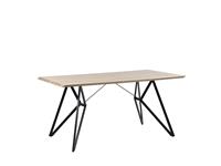 Beliani Eettafel lichtbruin 160 x 90 cm BUSCOT