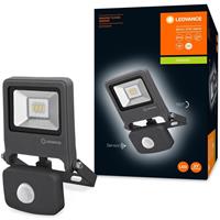 Ledvance Endura LED Breedstraler Zwart 10W - 800lm 840 | Sensor