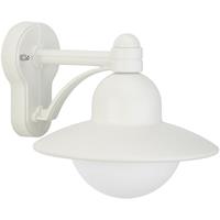 albert LED Wandleuchte E27 IP44 in Weiß - 