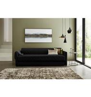 ATLANTIC home collection Schlafsofa, mit Bettfunktion, inklusive Topper mit abnehmbarem Bezug