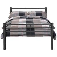 Leen Bakker Bed Nick metaal - antraciet - 120x200 cm