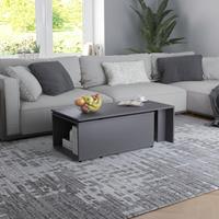 vidaXL Salontafel 150x50x35 cm spaanplaat grijs