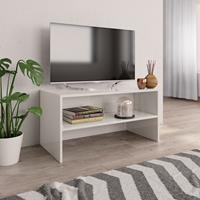 vidaxl TV-Schrank Spanplatte 80x40x40cm Hochglanz-Weiß