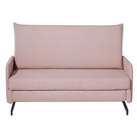 Beliani Slaapbank stof roze BELFAST