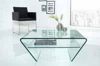 Salontafel Odessa trapeze 70cm met dienblad glas