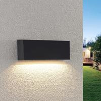 Lindby Jarte LED buiten wandlamp, 23,9 cm /down