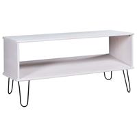 vidaXL Salontafel New York Range massief grenenhout wit