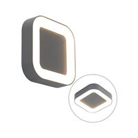 qazqa Wand- und Deckenleuchte quadratisch IP54 - Ariel - 