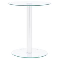 vidaXL Salontafel 40 cm gehard glas transparant