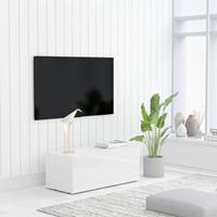 vidaxl TV-Schrank Hochglanz- Weiß