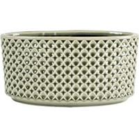 tersteege Lage Planter Thies Olive green olijfgroene bloempot voor binnen 26 cm ovaal