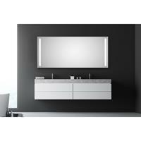 talos Light 160 x 70 cm - LED Beleuchtung in neutralweiß - hochwertiger Aluminiumrahmen - An-Aus Taster am Rahmen