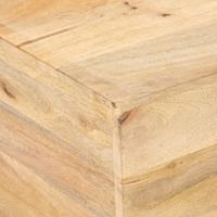 vidaxl Couchtisch V-Form 66x66x30 cm Mango Massivholz 