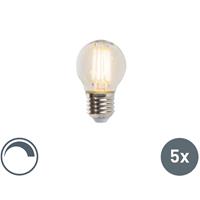 luedd 5er Set E27 dimmbare LED Lampen 5W 470lm 2700K