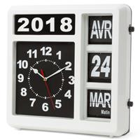 Perel Wand-flipklok Franse versie 31 x 31 cm