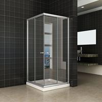 Wiesbaden Douchecabine  Aktie Hoekinstap 100x100x190 cm 5mm Helder Glas