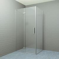 Boss & Wessing Douchecabine  P&C Design 100x80/90 cm RVS Look