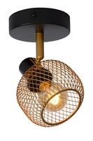 Lucide MAREN Wandspot E14 Goud / Zwart