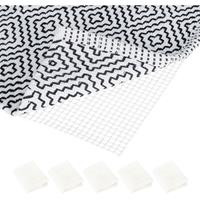 RELAXDAYS 5 x Antirutschmatte, rutschfeste Unterlage für Läufer & Teppiche, für Flur, Bad, Wohnzimmer, BxT 100x120 cm, creme - 