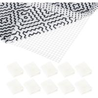 RELAXDAYS 10 x Antirutschmatte, rutschfeste Unterlage für Läufer & Teppiche, für Flur, Bad, Wohnzimmer, BxT 100x120 cm, creme - 