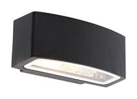 QAZQA Moderne buitenwandlamp zwart IP44 - Latina - 