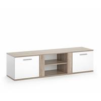 VICCO TV Lowboard NOVELLI Sideboard Weiß Sonoma Fernsehschrank Fernsehtisch