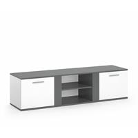 VICCO TV Lowboard NOVELLI Sideboard Weiß Anthrazit Fernsehschrank Fernsehtisch