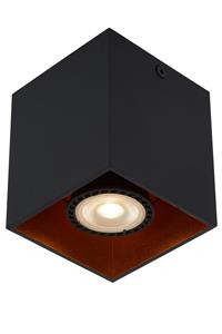 Lucide BIDO Plafondspot Vierkant 1xGU10/50W Zwart