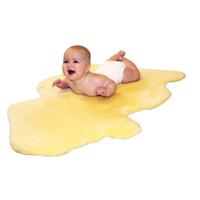 Heitmann Baby Lamsvacht gold-beige geschoren 90-100cm Natuurlijke dierlijke vorm in een stuk gesneden