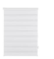 ONDECO Doppelrollo Klemmfix ohne Bohren Seitenzugrollo Klemmen Sichtschutz Sonnenschutz Blickdicht Fenster innen - Weiß - 80x210 cm - 