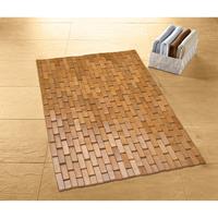 Kleine Wolke Holzmatte Palito 50x70cm braun Gr. 50 x 70