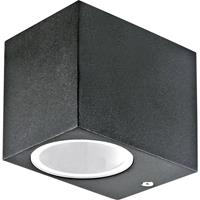 V-TAC VT-7651SQ sw Buitenlamp (wand) LED GU10 Zwart