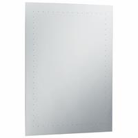 VidaXL Badezimmer-Wandspiegel mit LED 60 x 80 cm Silber