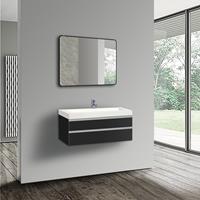 TALOS Black Living 80 x 60 cm - hochwertiger Aluminiumrahmen in matt schwarzer Lackierung - vertikale und horizontale Aufhängung - 
