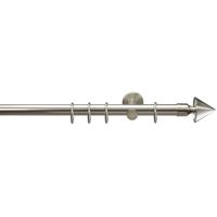 LIEDECO Drehfix-Gardinenstange Kegel, edelstahl-optik, Ø 20 mm - 