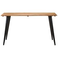 vidaXL Eettafel met natuurlijke randen 140x60x75 cm massief acaciahout