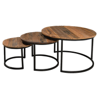 Wants&Needs Furniture Salontafel Dakota Jerrel Set 44 x 73 x 73