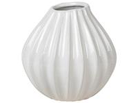 Broste Copenhagen Vasen WIDE Vase S Keramik Ivory 15 cm (elfenbein)