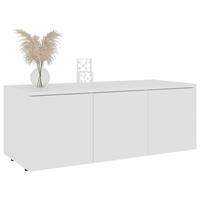 vidaXL Tv-meubel 80x34x30 cm spaanplaat wit