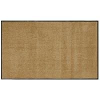 Misento Fußmatte Waschbar Beige 90 x 150 cm Schmutzfangmatte Fußabtreter Türmatte Matte Gummi