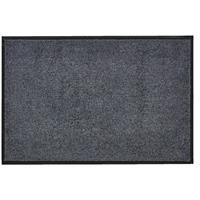 Misento Fußmatte Waschbar Anthrazit 90 x 150 cm Schmutzfangmatte Fußabtreter Türmatte Matte Gummi