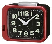 Seiko Wecker mit Schlummerfunktion schwarz / rot Wecker