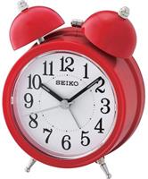 Seiko Glocken-Wecker mit Leisegang Rot / Weiß Wecker rot