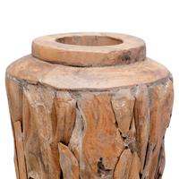 VIDAXL Deko-Vase 40 x 60 cm Massivholz Teak - 