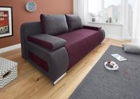 Collection Ab Schlafsofa, mit Federkern, inklusive Bettfunktion und Bettkasten, mit losen Armlehn- und Rückenkissen, frei im Raum stellbar