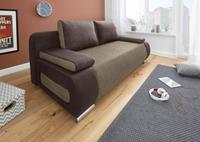 Collection Ab Schlafsofa, mit Federkern, inklusive Bettfunktion und Bettkasten, mit losen Armlehn- und Rückenkissen, frei im Raum stellbar